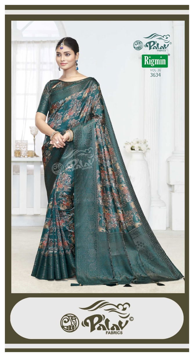 Rigmin Vol 36 By Palav Digital Printed Silk Sarees Wholesalers In Delhi